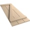 Ekena Millwork Rustic Three Board Joined Board-n-Batten Smooth Faux Wood Shutters w/Z-Board, 16 1/2W x 44H, PR SHUBJZ16X44SMPR - alternate 9